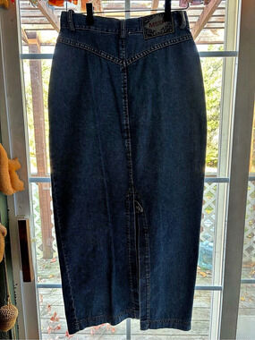 MATCH Denim Maxi Skirt in Blue Like New